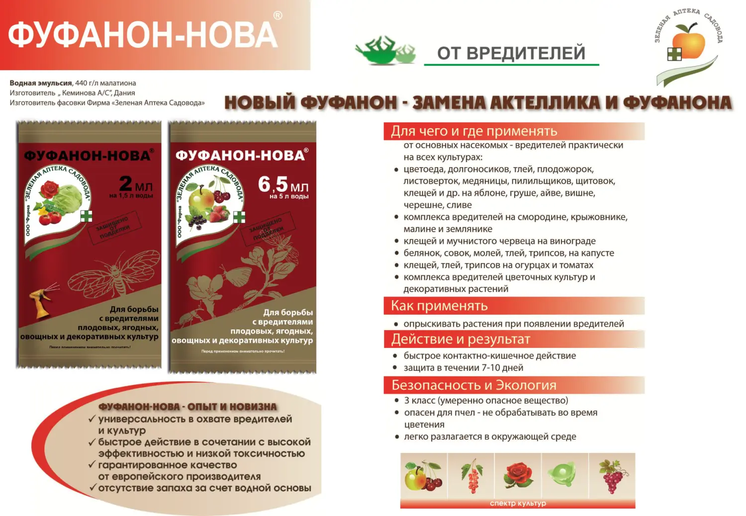 Фуфанон - нова (Кеминова, Дания), амп в пакете, 6,5 мл 