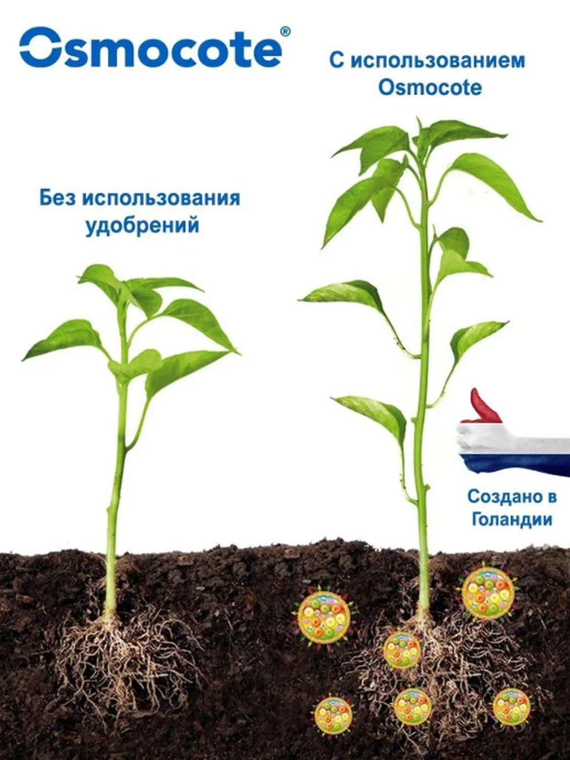 Осмокот Про (Osmocote Pro) 19-9-10+2MgO+ТЕ 5-6 месяца, 1 кг