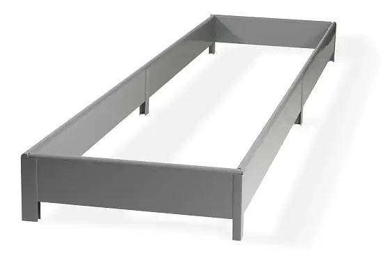 Грядка из ПВХ, серая, 0,22 * 2,0 * 1,0 м, уп