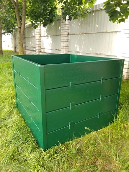 Компостер фактурный, зеленый, 1000 л, уп