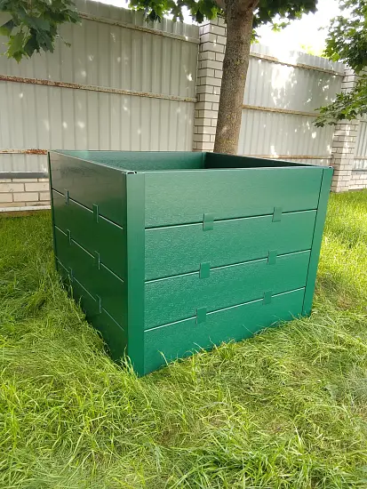 Компостер фактурный, зеленый, 1000 л, уп