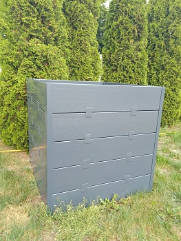 Компостер фактурный, графит, 800 л, уп