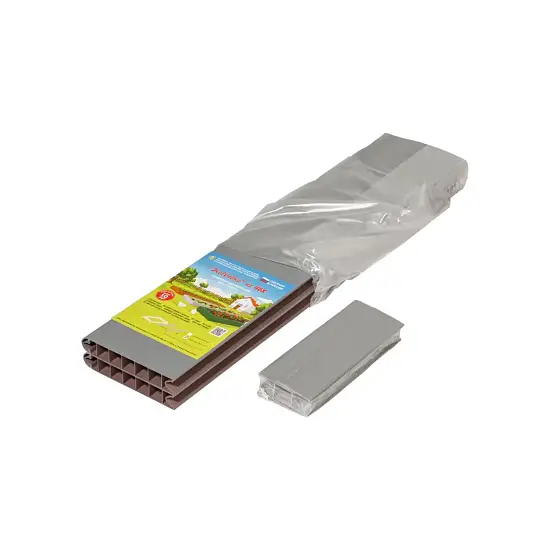 Грядка из ПВХ, серая, 0,22 * 2,0 * 1,0 м, уп