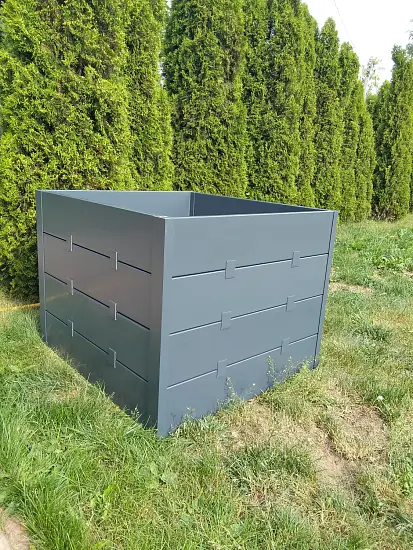 Компостер фактурный, графит,  800 л, уп