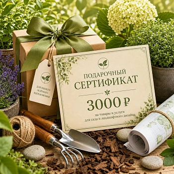 Подарочный сертификат "Мульча.рф"  3 000 руб.