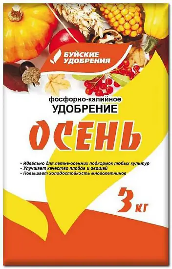 Буйские мин. Фосфорно-калийное удобрение "Осень", 3 кг