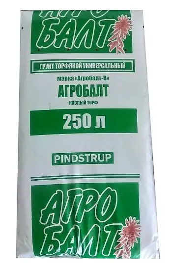 Торф "Агробалт-В" кислый, кипа 250 л