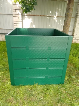 Компостер фактурный, зеленый, 1000 л, уп