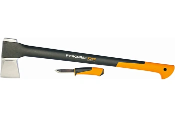 Fiskars, Промо-набор топор-колун Х21 + универсальный нож, арт 1025436 