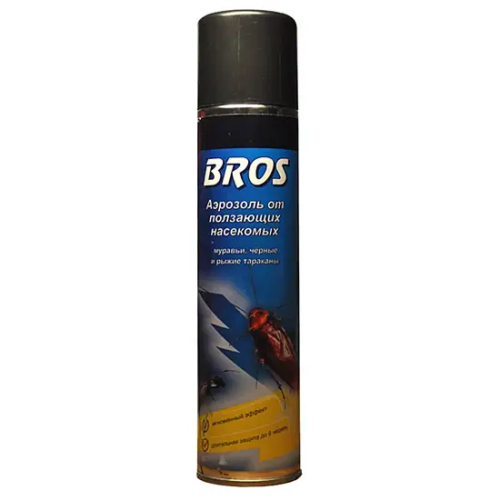 BROS - Аэрозоль от ползающих насекомых, 400 мл